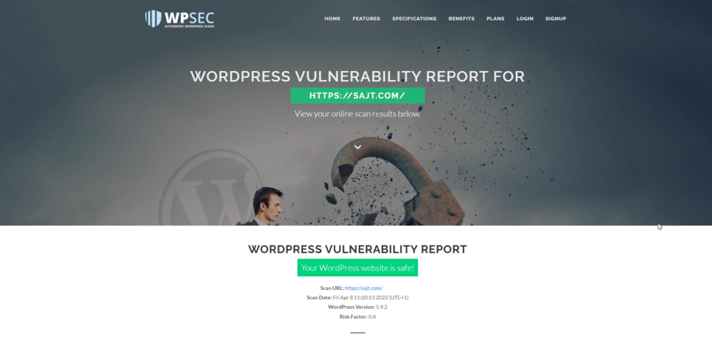 3 ways to Scan π΅οΈββοΈ WordPress for Vulnerabilities image 3 1024x493 - 3 ways to Scan π΅οΈββοΈ WordPress for Vulnerabilities