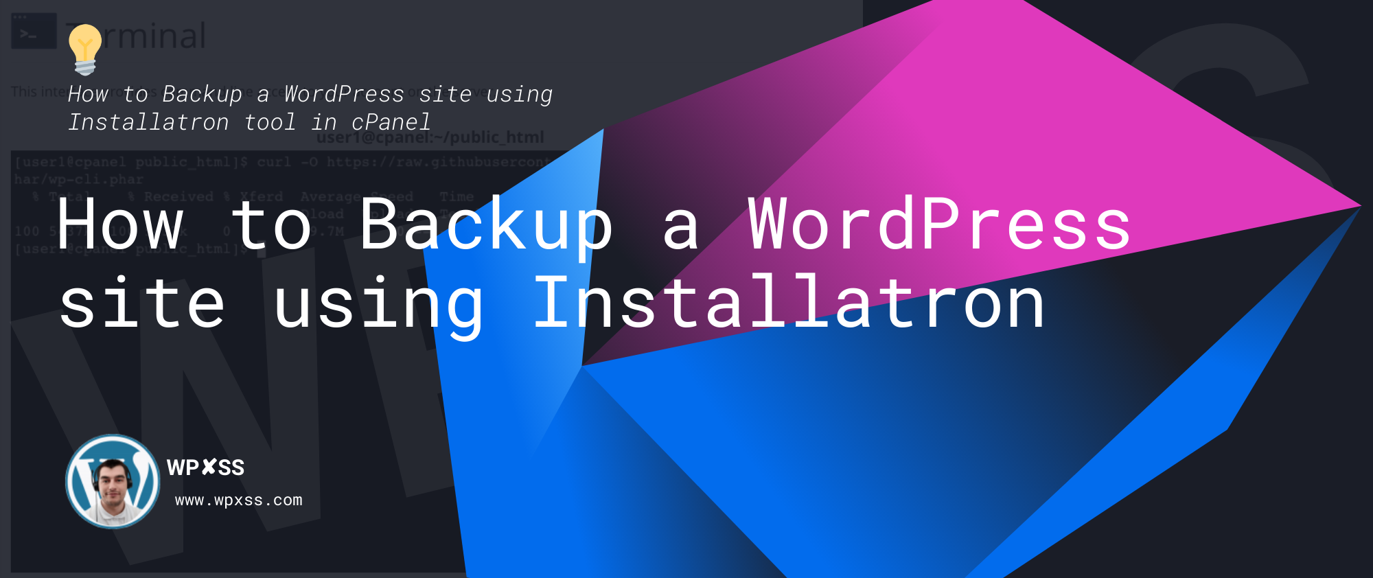How to Backup a WordPress site using Installatron - How to Backup a WordPress site using Installatron