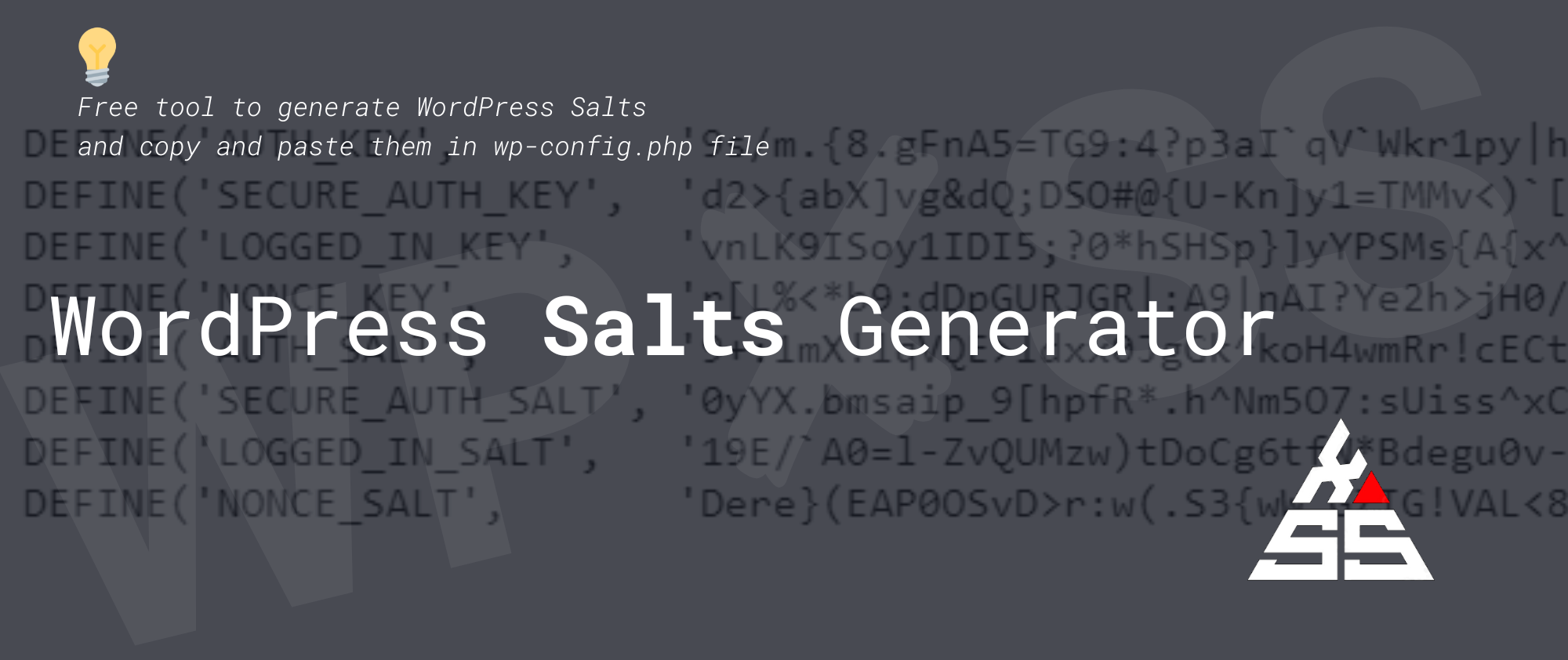 wordpress salts generator tool - WordPress Salts and Security Keys Generator Tool
