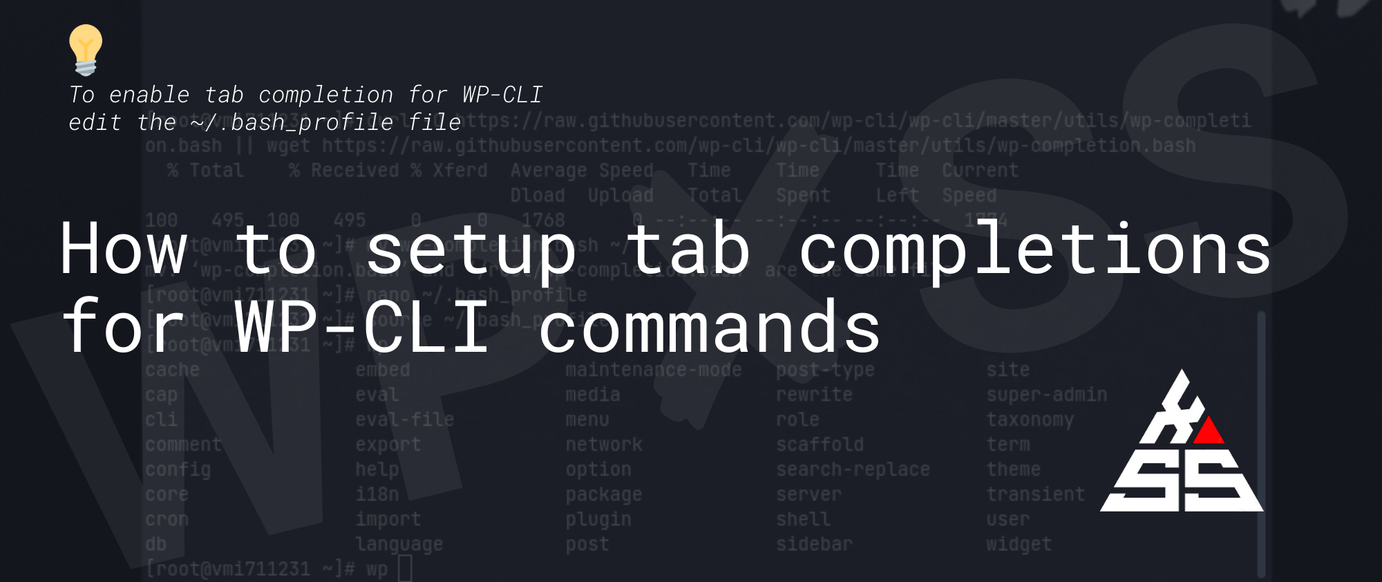 wpcli autocomplete - Setup tab completions for WP-CLI