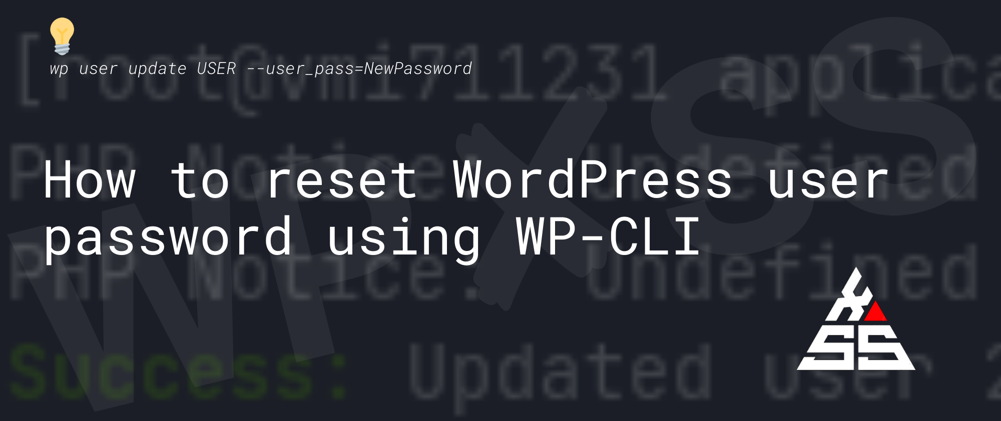 wpcli password reset - Reset WordPress user password using WP-CLI