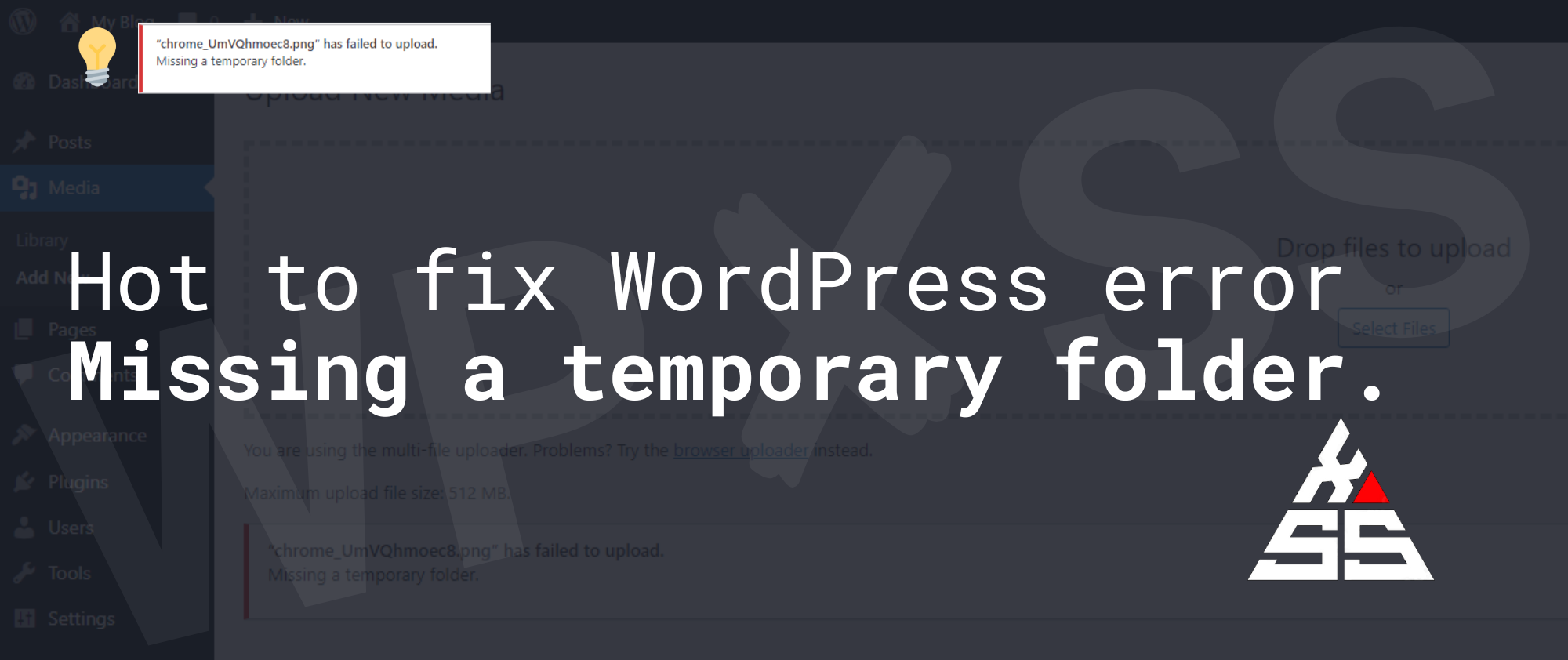 Missing a temporary folder - Hot to fix error: Missing a temporary folder. ✔️