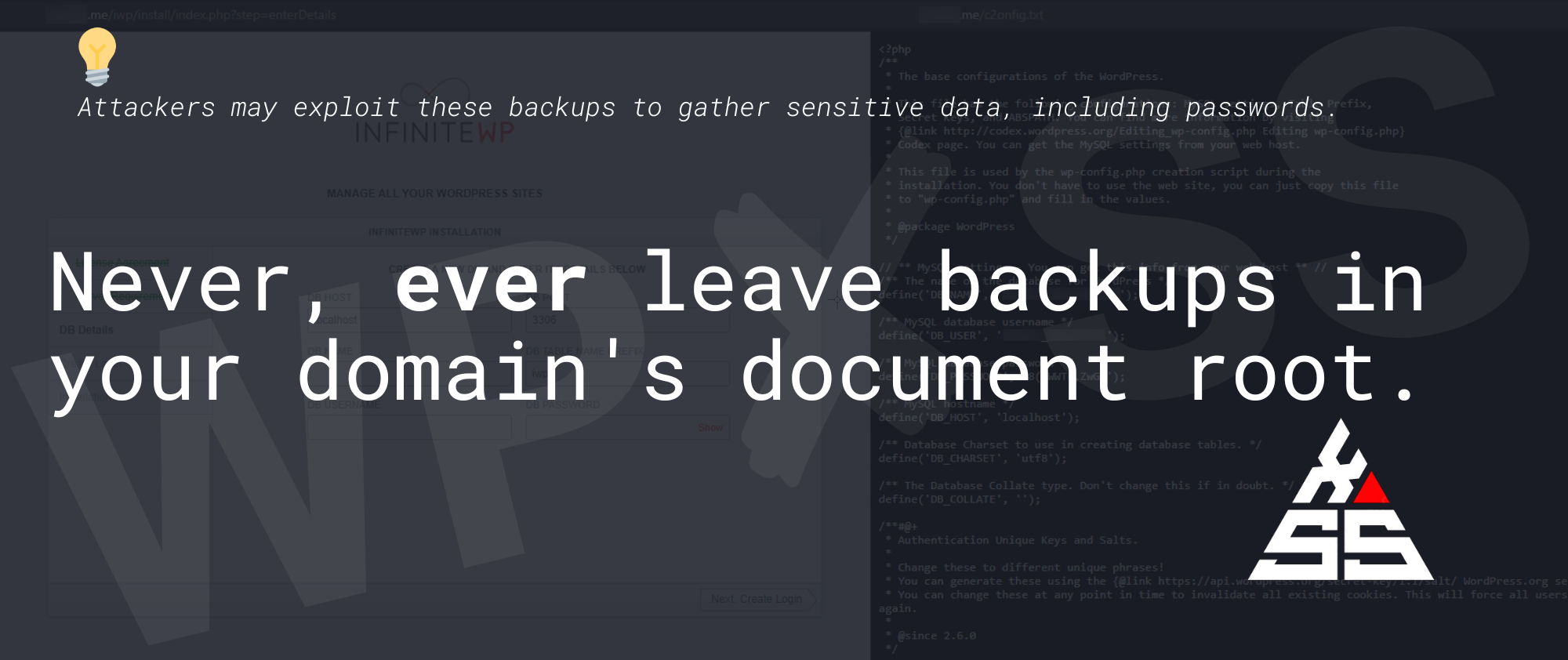 Never EVER leave any backups inside your domain document root - Never, EVER leave any backups inside your domain document root! ð©