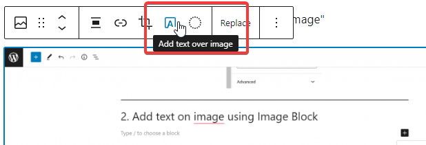 How to Add Text over Image in WordPress image 7 - How to Add Text over Image in WordPress