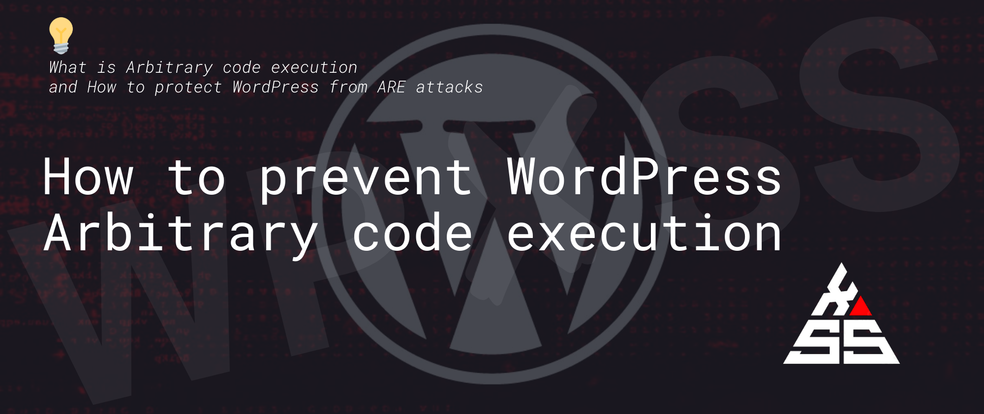 wp abitrary code execution - What is ð¥ Arbitrary code execution and How to protect WordPress from ARE attacks