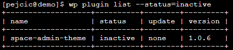 Delete inactive WordPress Plugins and Themes using WPCLI image 2 - Delete inactive WordPress Plugins and Themes using WPCLI