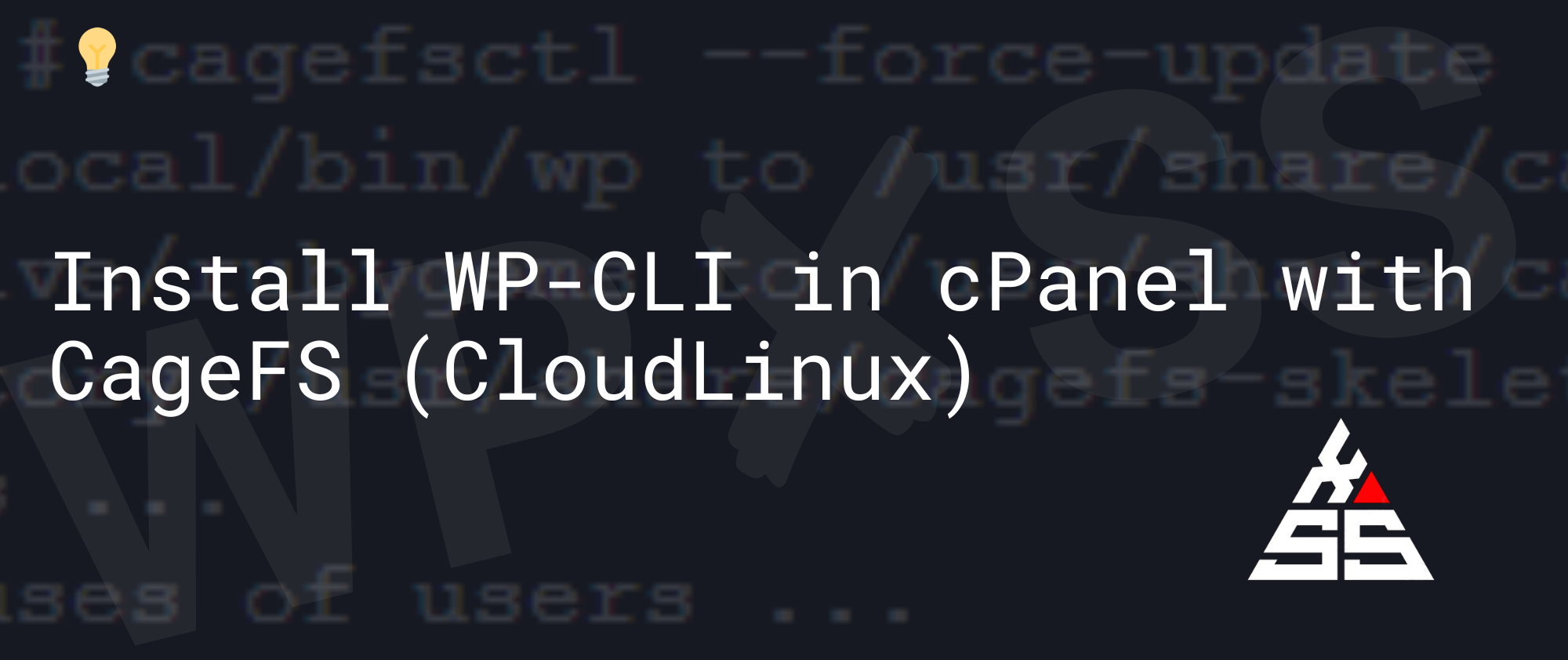 Install WP CLI in cPanel with CageFS - Install WP-CLI in cPanel with CageFS