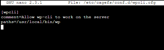 Install WP-CLI in cPanel with CageFS image 12 - Install WP-CLI in cPanel with CageFS