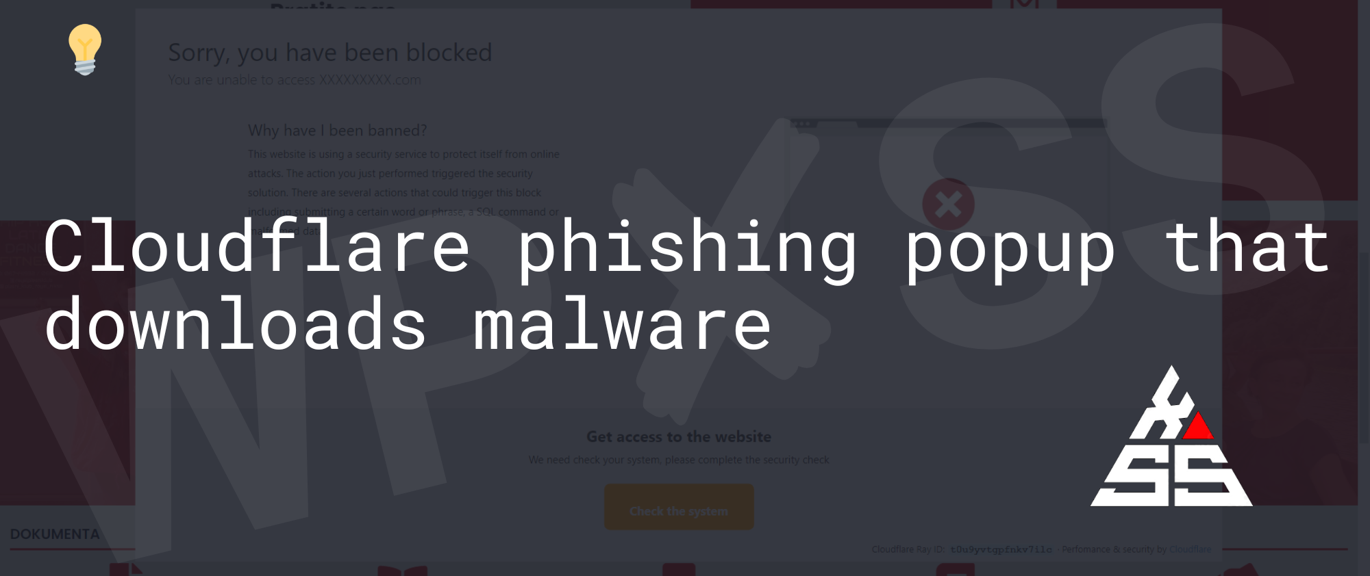 Cloudflare phishing popup that downloads malware - ⚠️ Cloudflare phishing popup that downloads malware