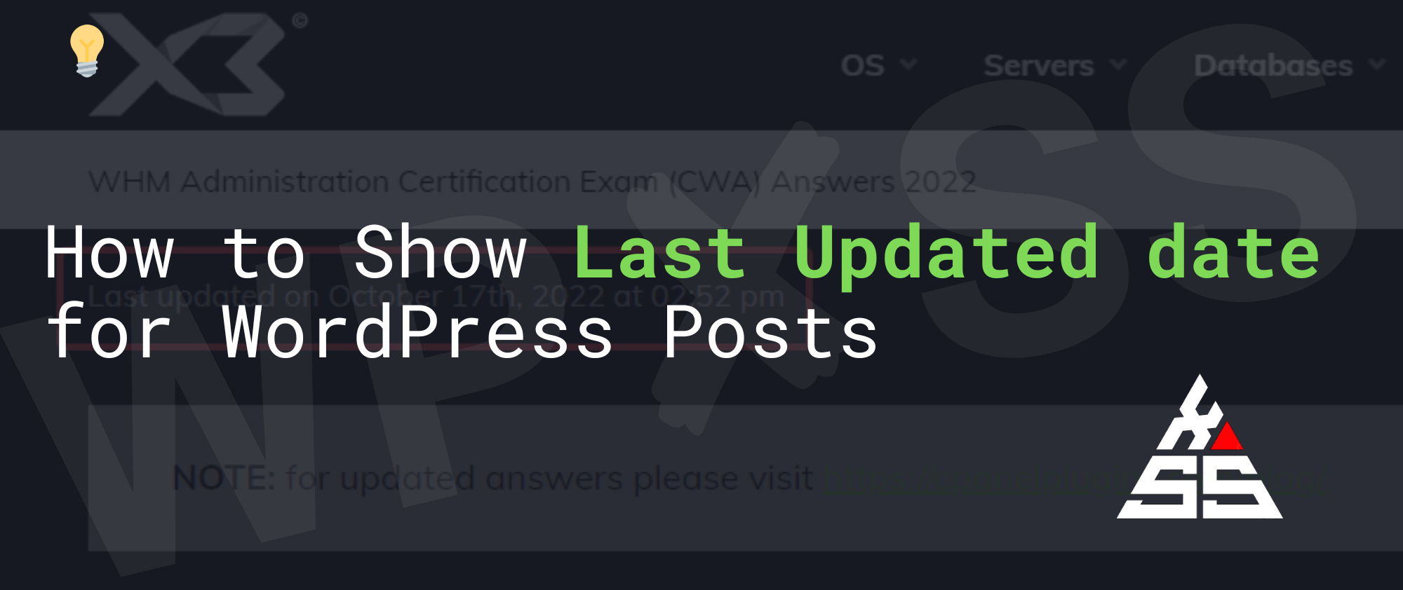 Show Last Updated date for Posts - Show Last Updated date ð for Posts