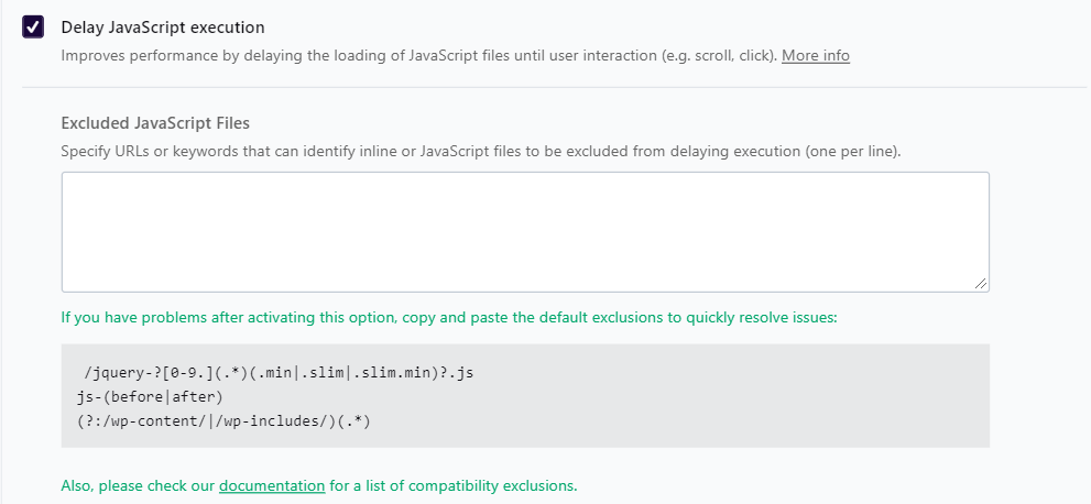How to Score 100% on Google PageSpeed Insights with WordPress 💯 🔥 delay js execution 3 9 2 - How to Score 100% on Google PageSpeed Insights with WordPress 💯 🔥
