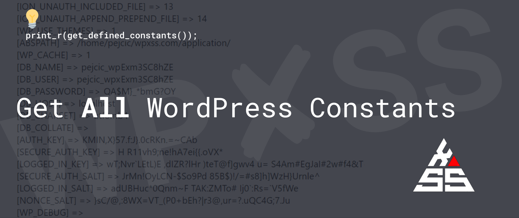 Get All WordPress Constants - Get All WordPress Constants