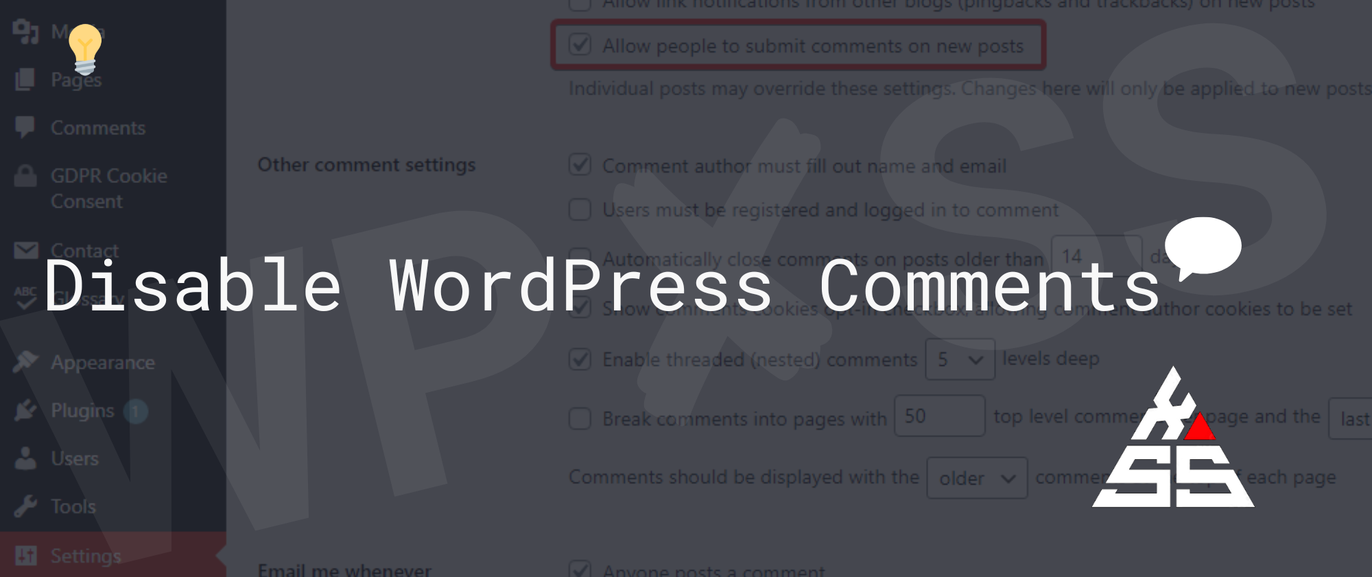 Disable WordPress Comments - Disable WordPress Comments