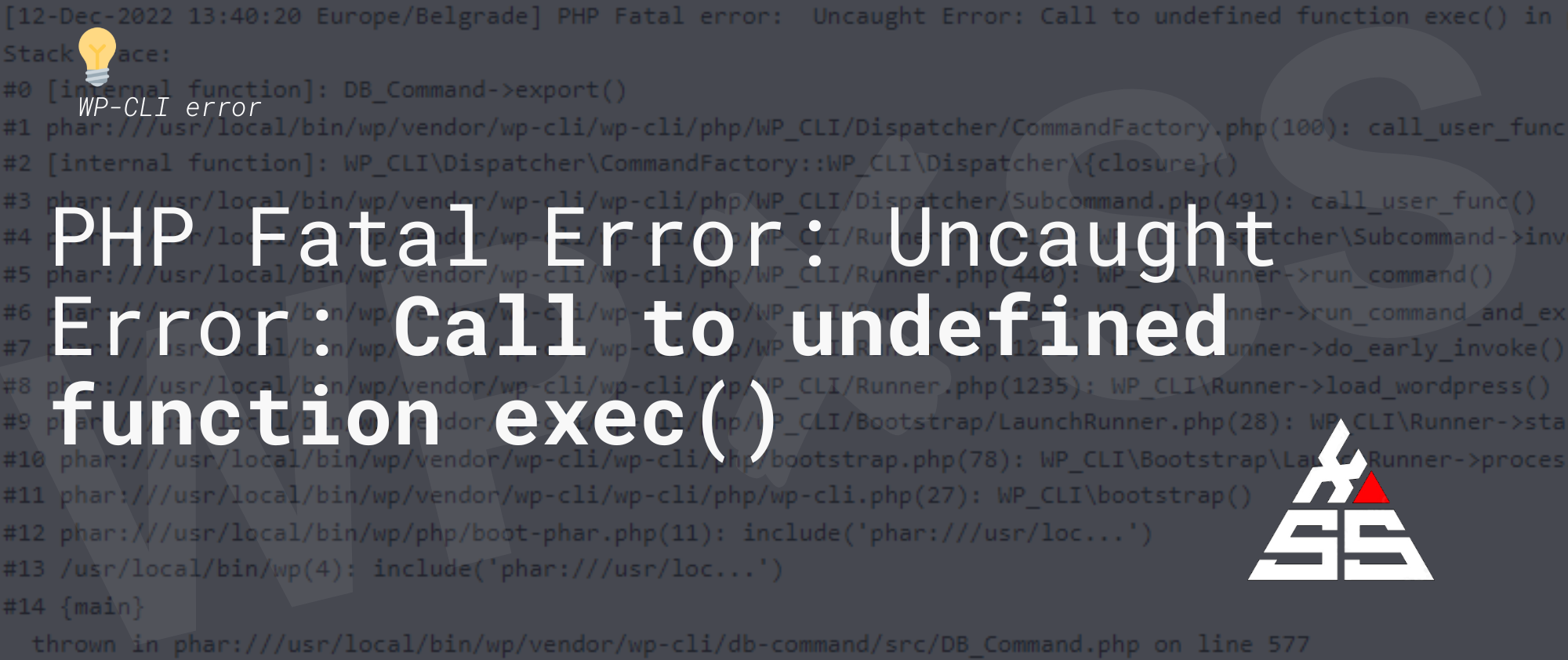 uncaught error call to undefined function mysqli_init()