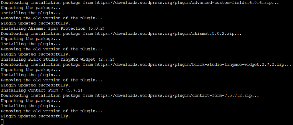 Reinstall all WordPress plugins using WP-CLI image 82 1024x439 - Reinstall all WordPress plugins using WP-CLI