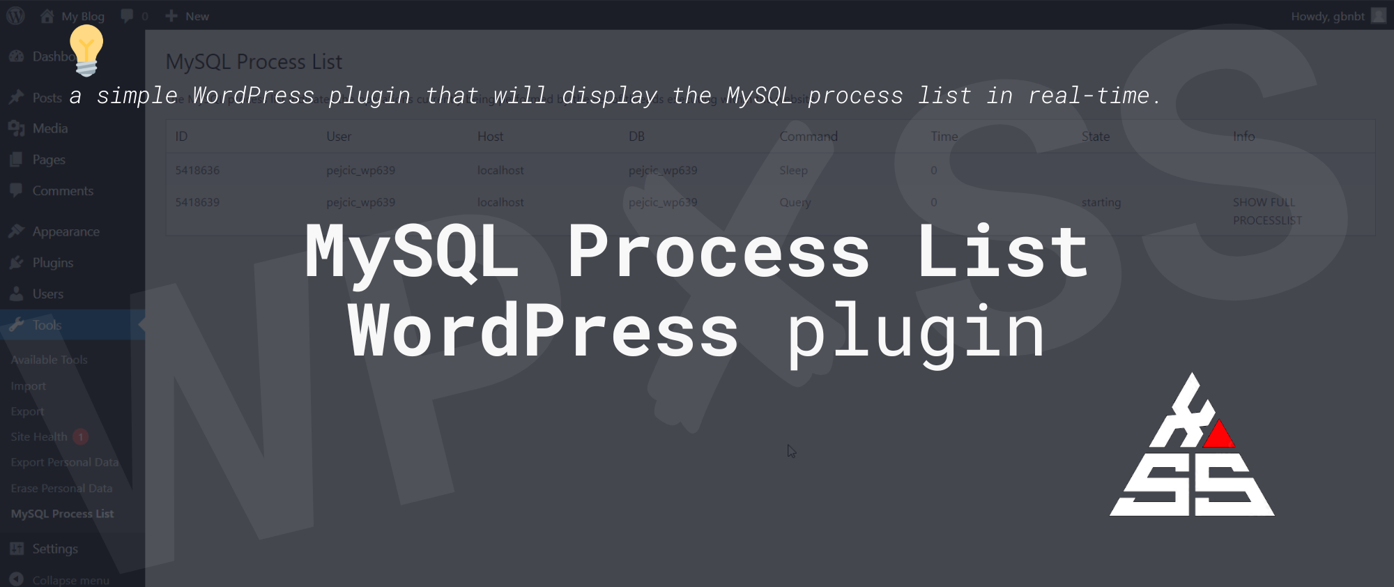 MySQL Process List WordPress plugin - View current MySQL Processes in WordPress