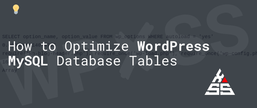 Optimize WordPress Database Tables - WpXSS