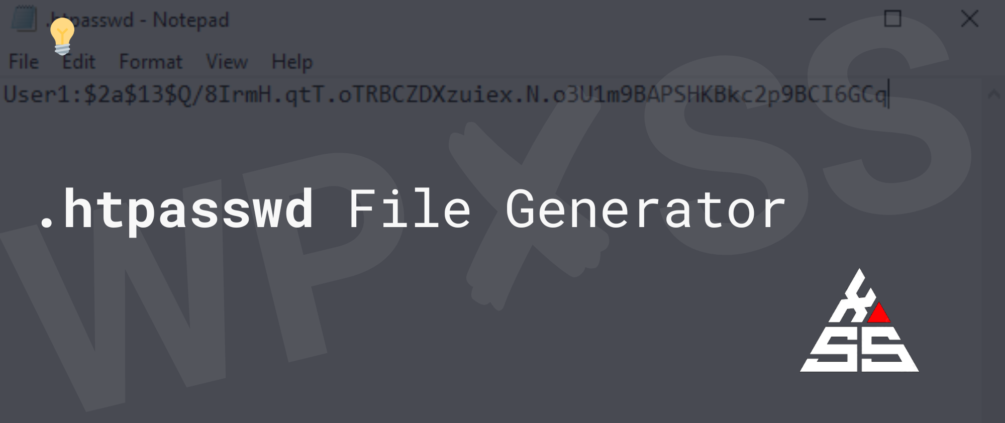 htpasswd File Generator - .htpasswd File Generator