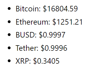 Display CryptoCurrency Prices on a WordPress Website without any plugins image 15 - Display CryptoCurrency Prices on a WordPress Website without any plugins