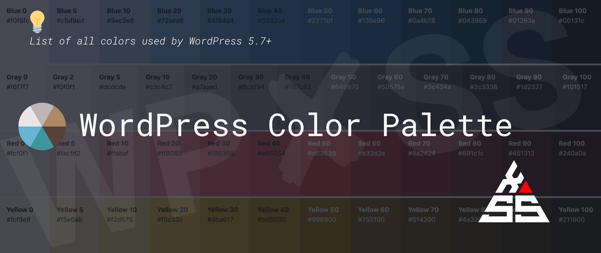 WordPress Color Palette WPXSS Blog - WordPress Color Palette ð¨