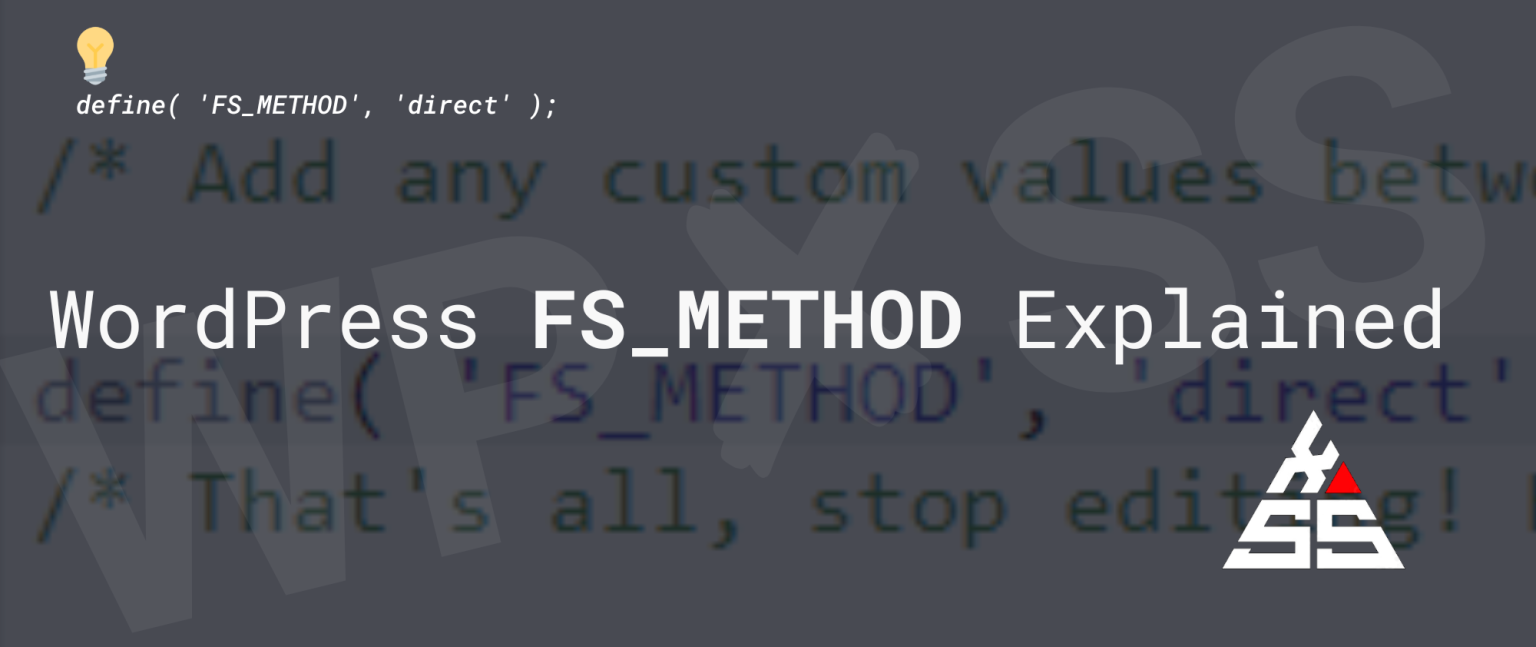 WordPress FS_METHOD explained - wpXSS