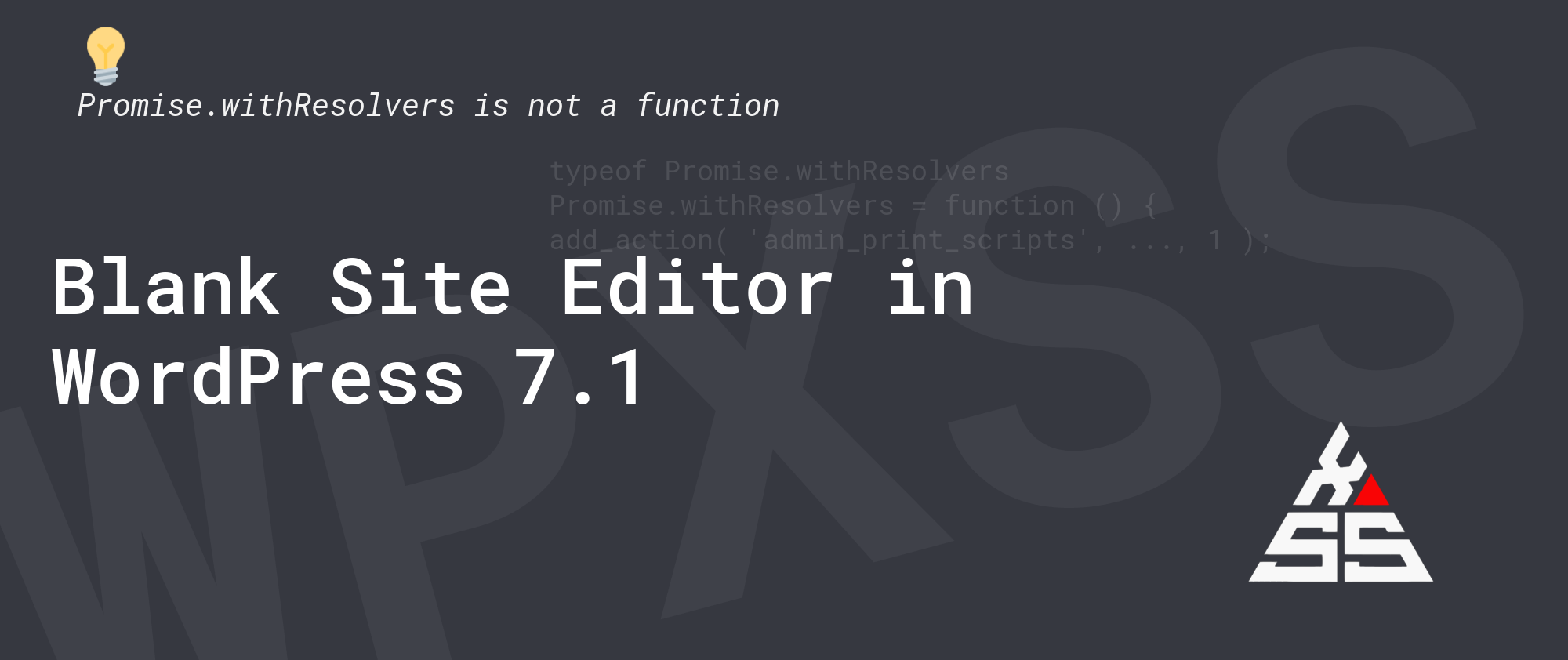 Blank Site Editor in WordPress 7.1